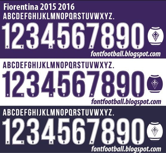 Font Vector Fiorentina 2015 2016 kit