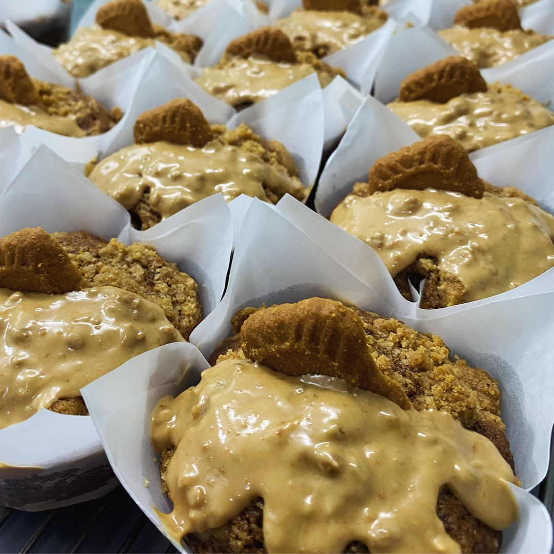 Biscoff Banana Crumble Muffin