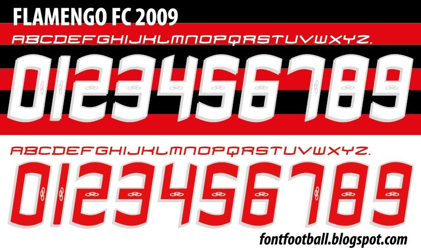 Font Vector Flamengo 2009 2010 kit