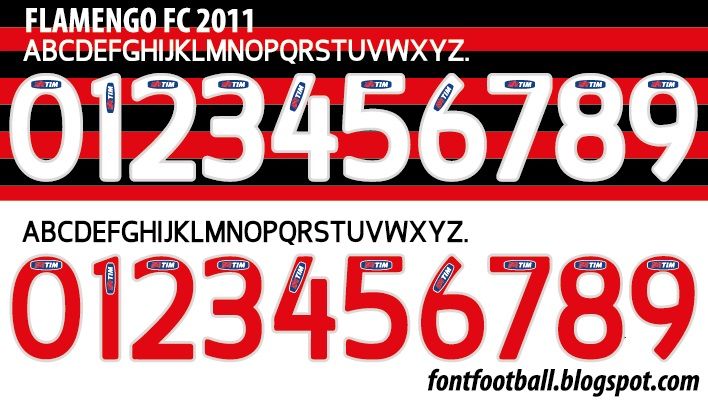 Font Vector Flamengo 2011 kit
