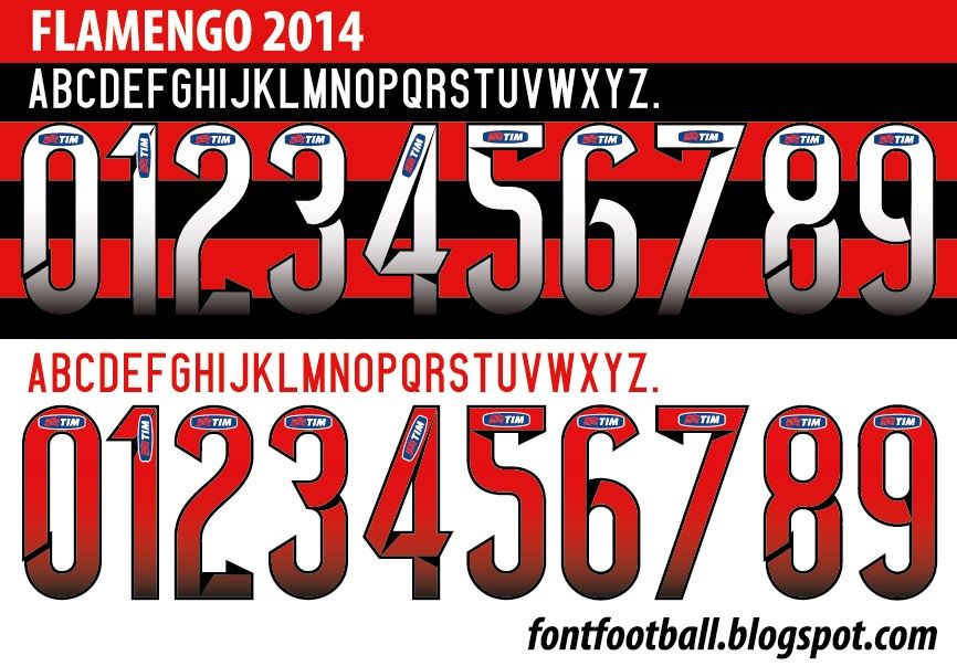 Font Vector Flamengo 2014 kit