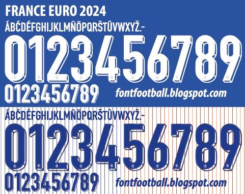 Font Vector France Euro 2024 kit