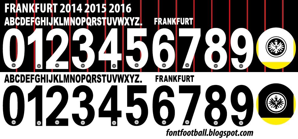 Font Vector Frankfurt 2014 2015 2016 kit