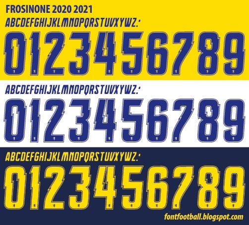 Font Vector Frosinone 2020 2021 kit