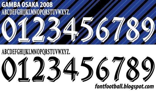 Font Vector Gamba Osaka 2008 kit