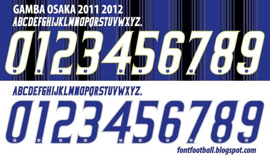Font Vector Gamba Osaka 2011 2012 kit