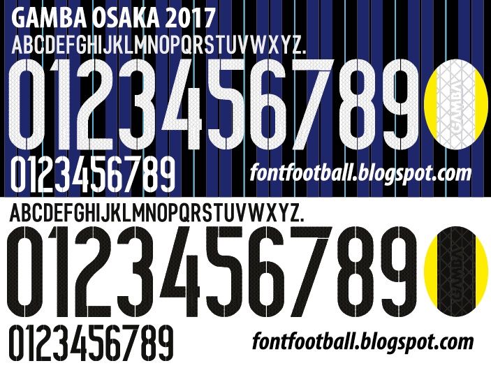 Font Vector Gamba Osaka 2017 kit