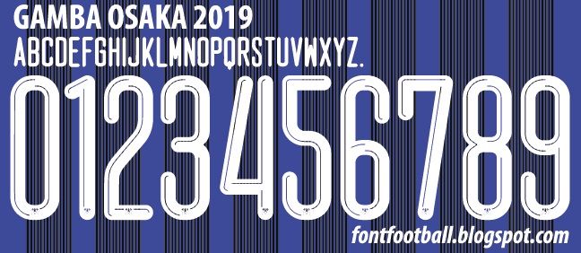 Font Vector Gamba Osaka 2019 kit
