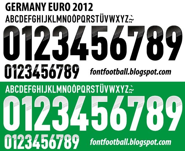 Font Vector Germany Euro 2012 kit