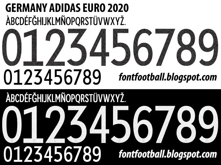 Font Vector Germany Euro 2020 2021 kit