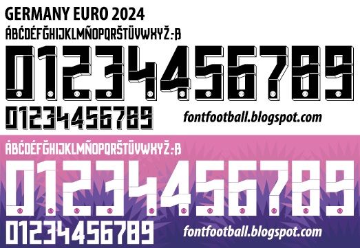 Font Vector Germany Euro 2024 kit