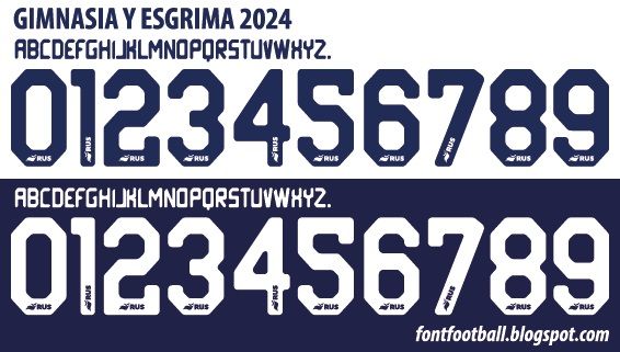 Font Vector Gimnasia Y Esgrima 2024 kit