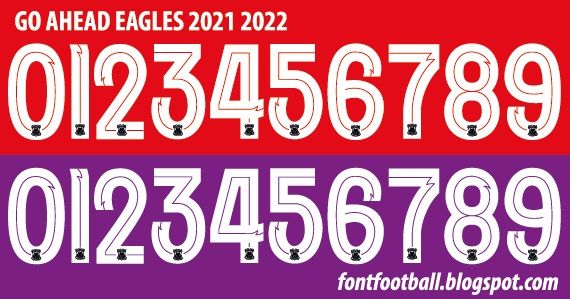 Font Vector Go Ahead Eagles 2021 2022 kit