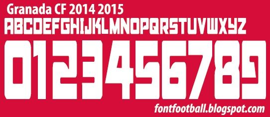 Font Vector Granada 2014 2015 kit