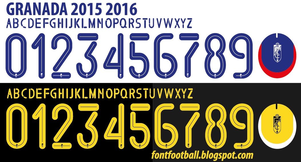 Font Vector Granada 2015 2016 kit
