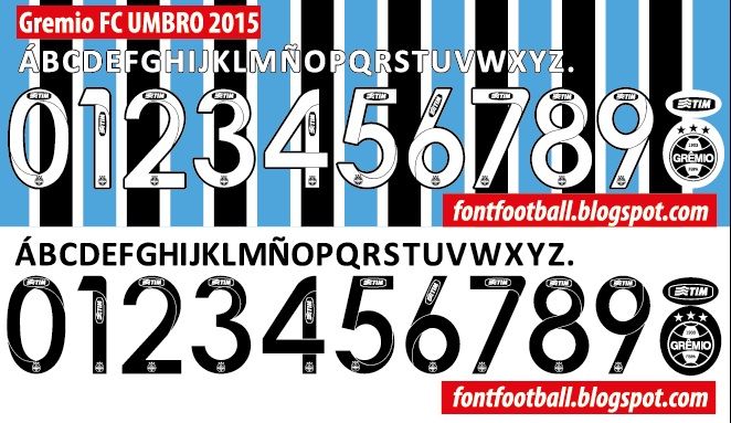 Font Vector Gremio FC 2015 kit