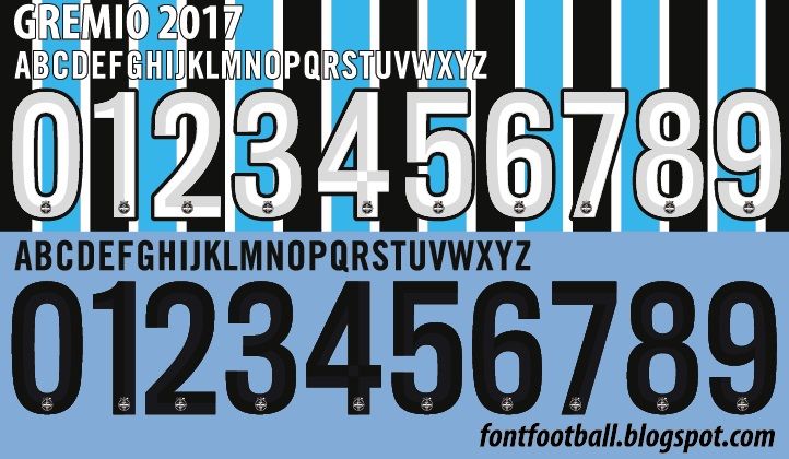 Font Vector Gremio FC 2017 kit