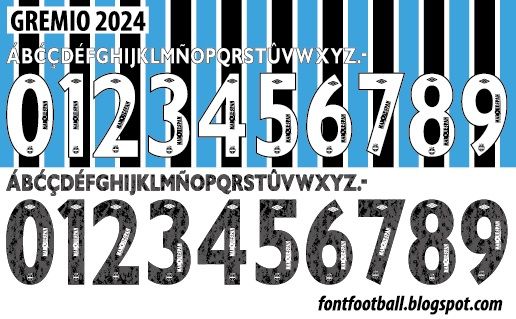 Font Vector Gremio FC 2024 kit