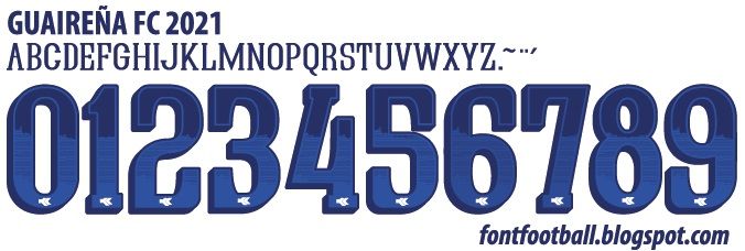 Font Vector Guaireña FC 2020 2021 kit