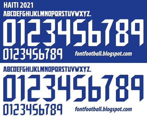 Font Vector Haiti National Team 2021 kit