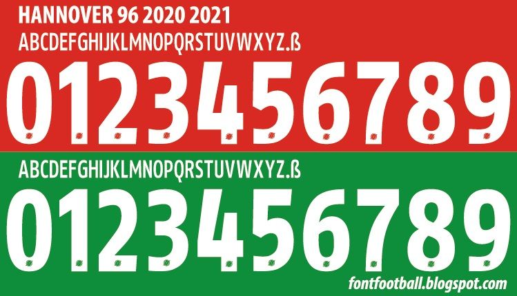 Font Vector Hannover 96 2020 2021 kit