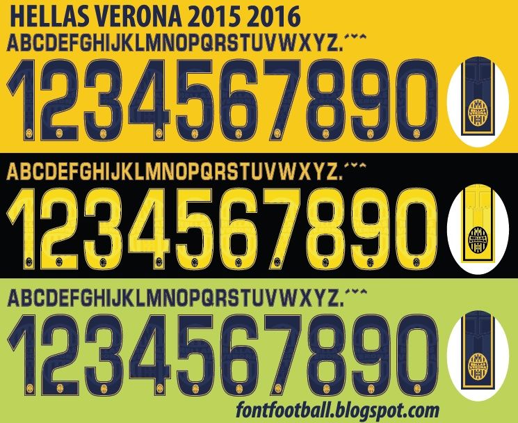 Font Vector Hellas Verona 2015 2016 kit