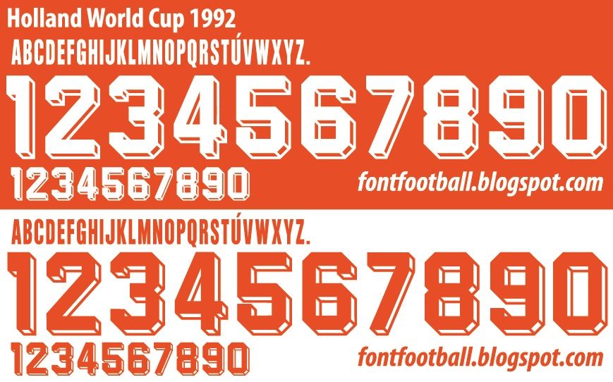 Font Vector Holland Euro 1992 Kit