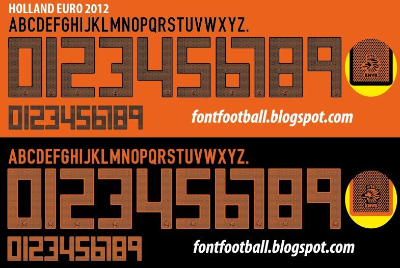 Font Vector Holland Euro 2012 kit