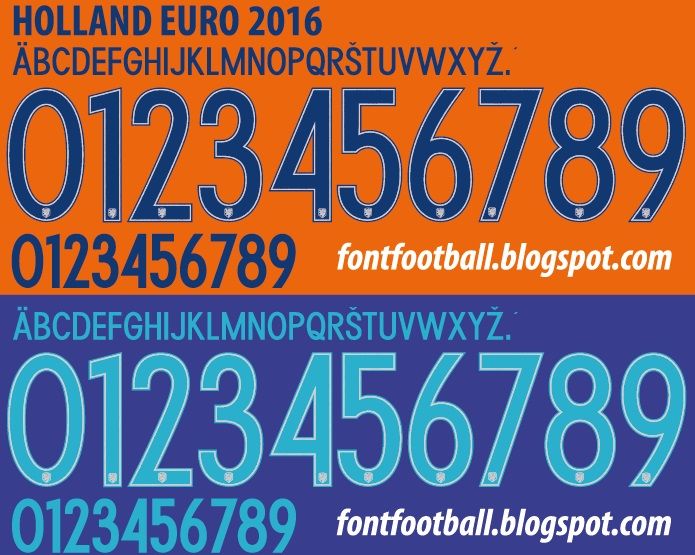 Font Vector Holland Euro 2016 kit
