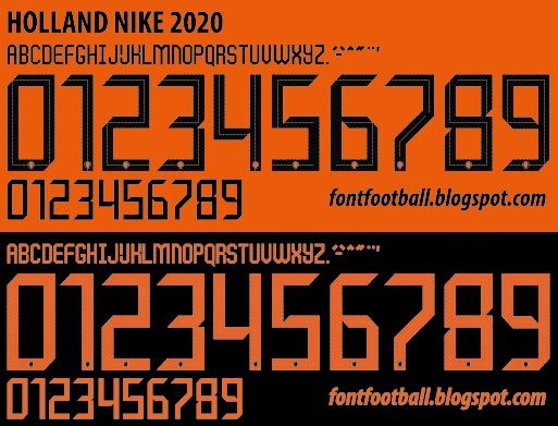 Font Vector Holland Euro 2020 2021 kit