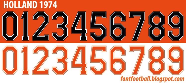 Font Vector Holland 1974 kit