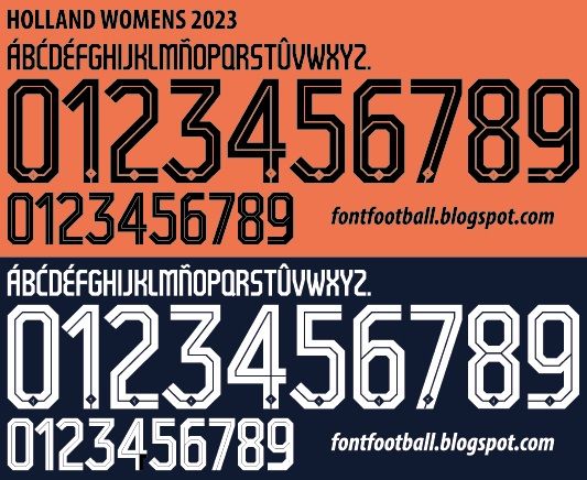 Font Vector Holland Womens 2023 kit