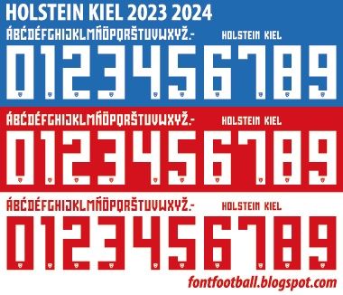 Font Vector Holstein Kiel 2023 2024 kit