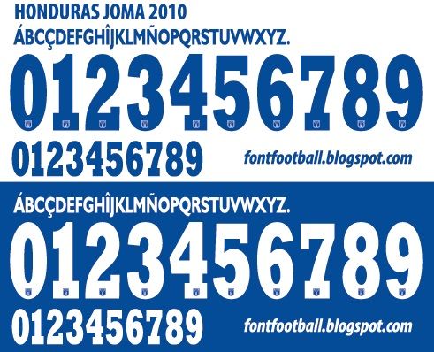 Font Vector Honduras 2010 kit