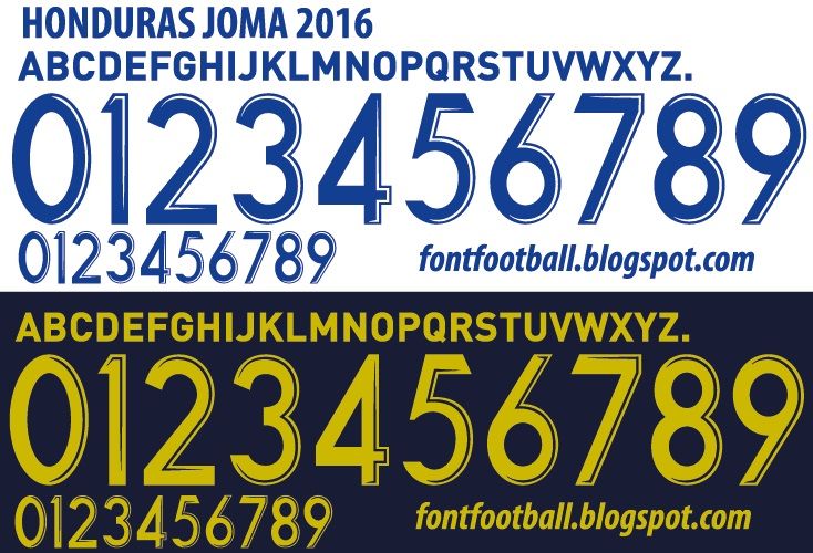 Font Vector Honduras 2016 kit