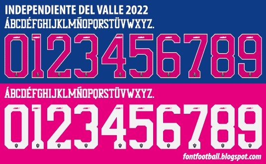Font Vector Independiente Del Valle 2022 kit