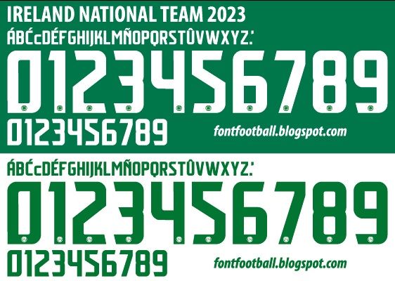 Font Vector Ireland 2023 kit