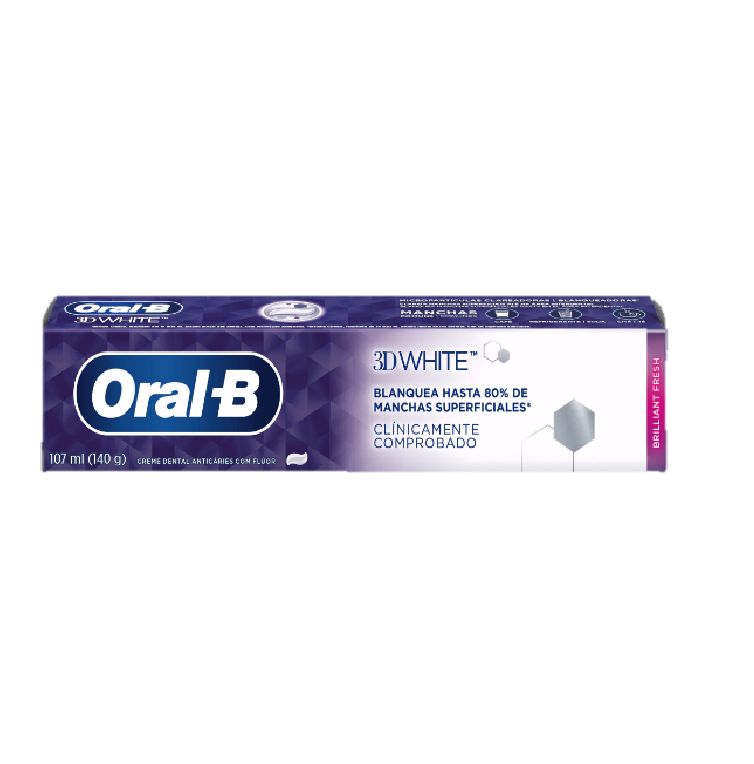 ORAL-B CREMA DENTAL BRILLANTE FRESH 3D WHITE