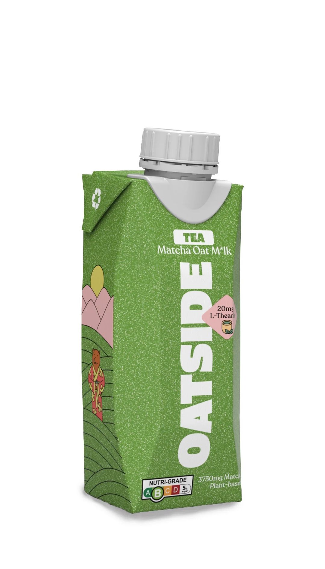 Oatside Matcha Oat Milk 250ml (Cap)