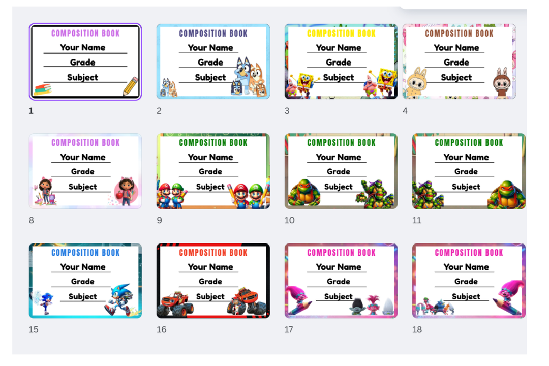 Book Labels Bundle - Book Labels & Mini Labels 