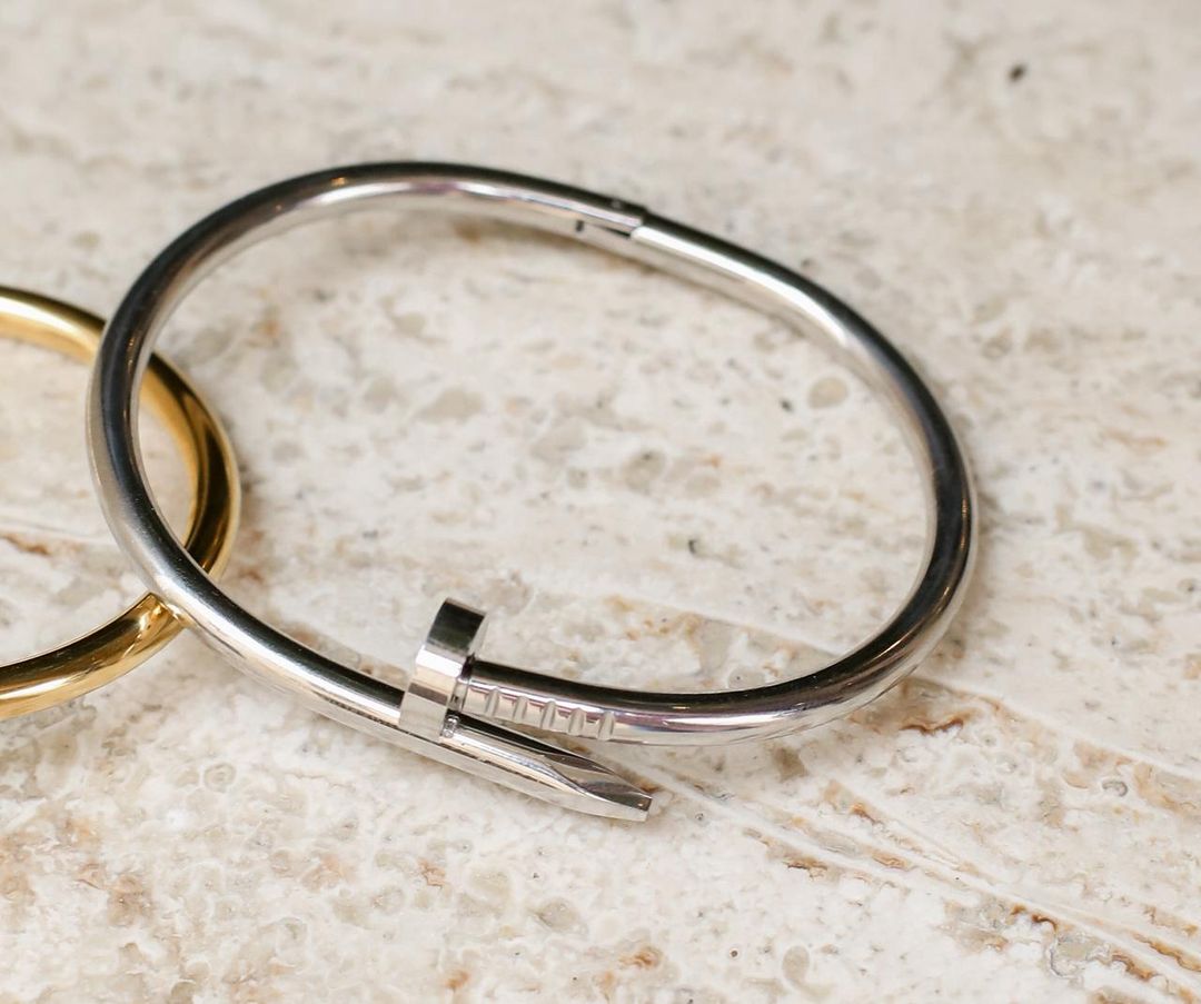 Brazalete Zakura Clavo Silver