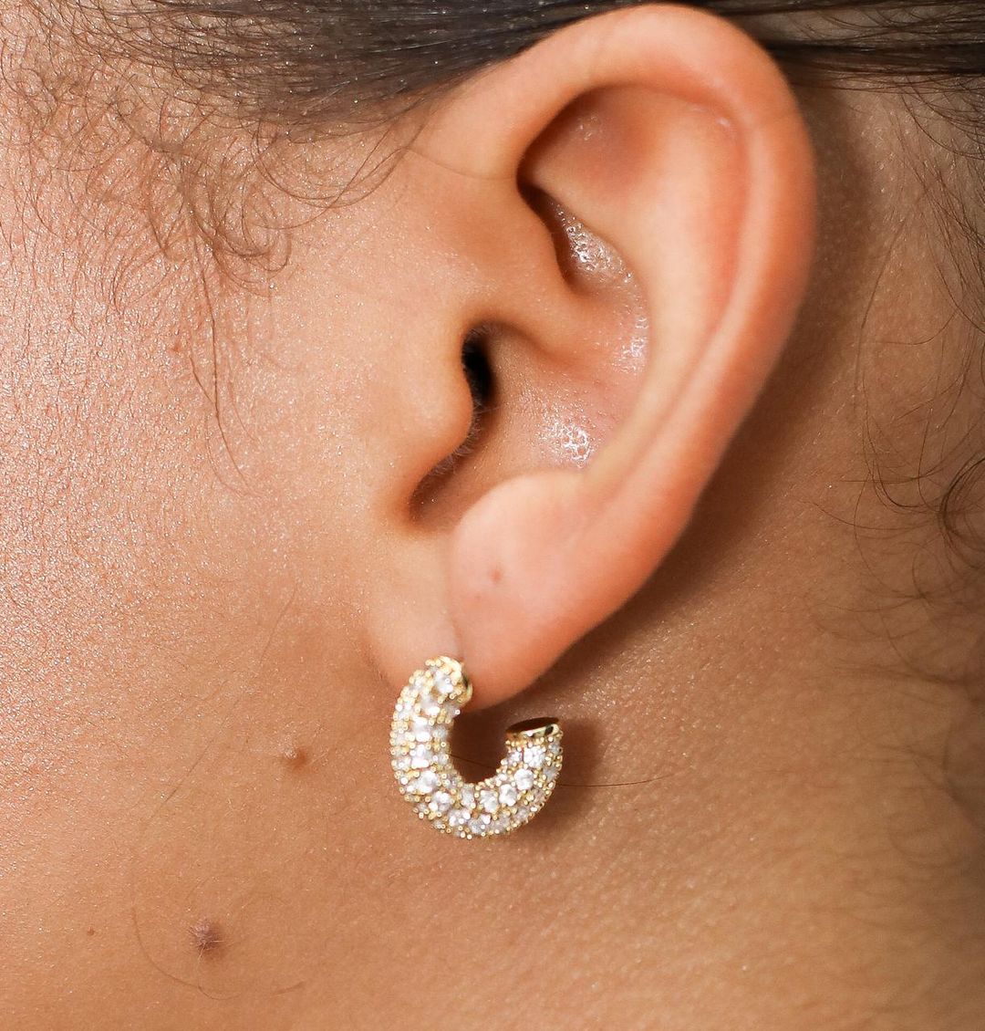Mini Aretes Gold Shine
