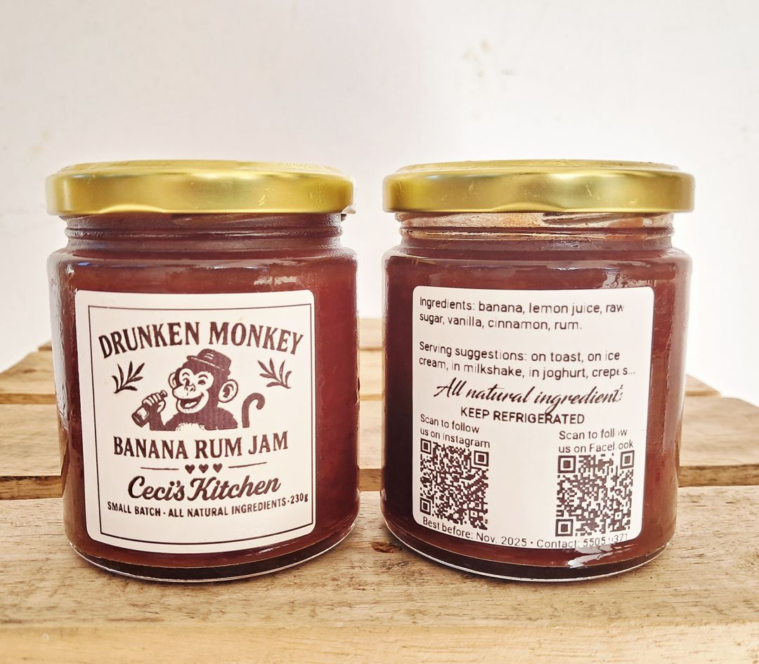 Drunken Monkey banana rum jam 🍌