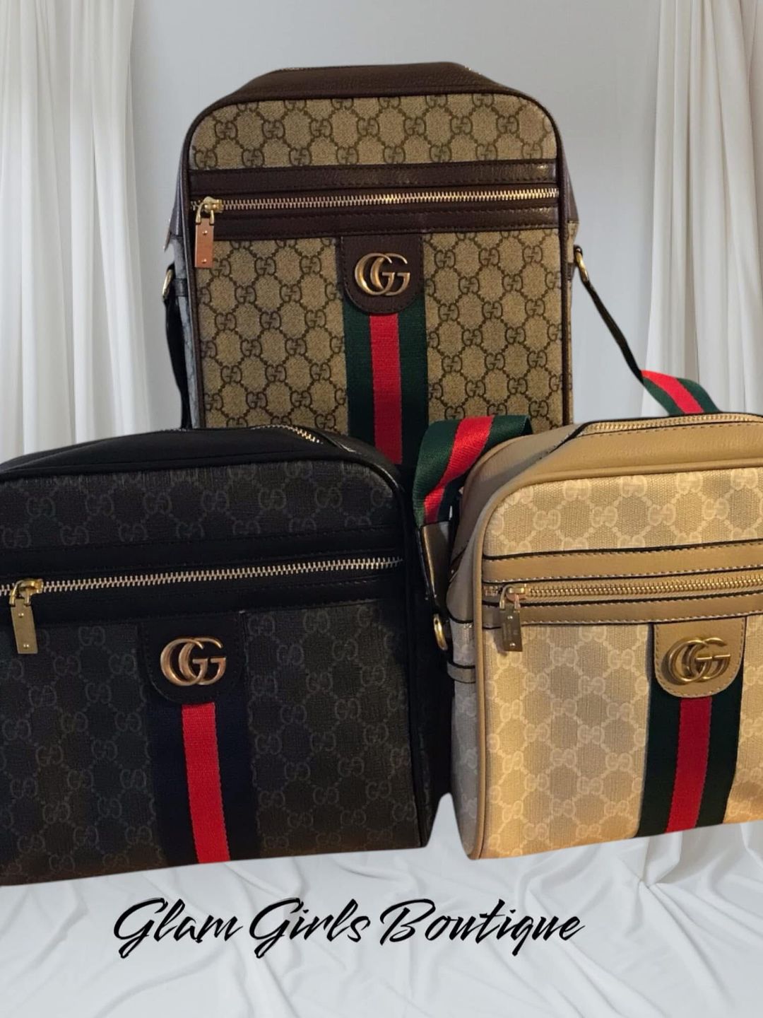 GG Messenger Bag - Beige, Black or Brown