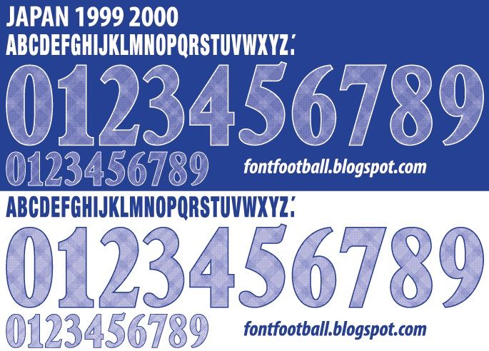 Font Vector Japan 1999 2000 kit