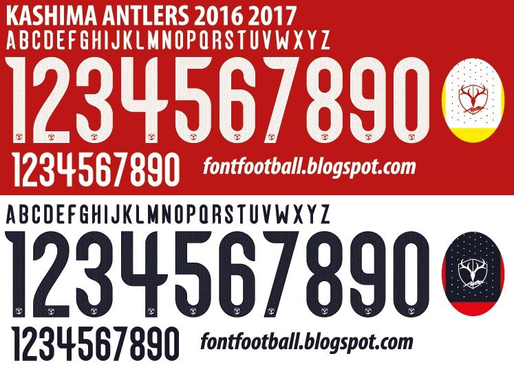 Font Vector Kashima Antlers 2016 2017 kit