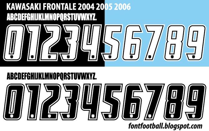 Font Vector Kawasaki Frontale 2004 2005 2006 kit