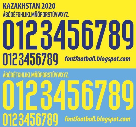 Font Vector Kazakhstan 2020 kit