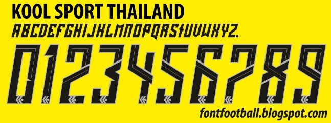 Font Vector Kool Sport Thailand kit