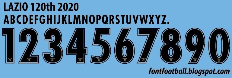 Font Vector Lazio 120th Anniversary 2020 kit
